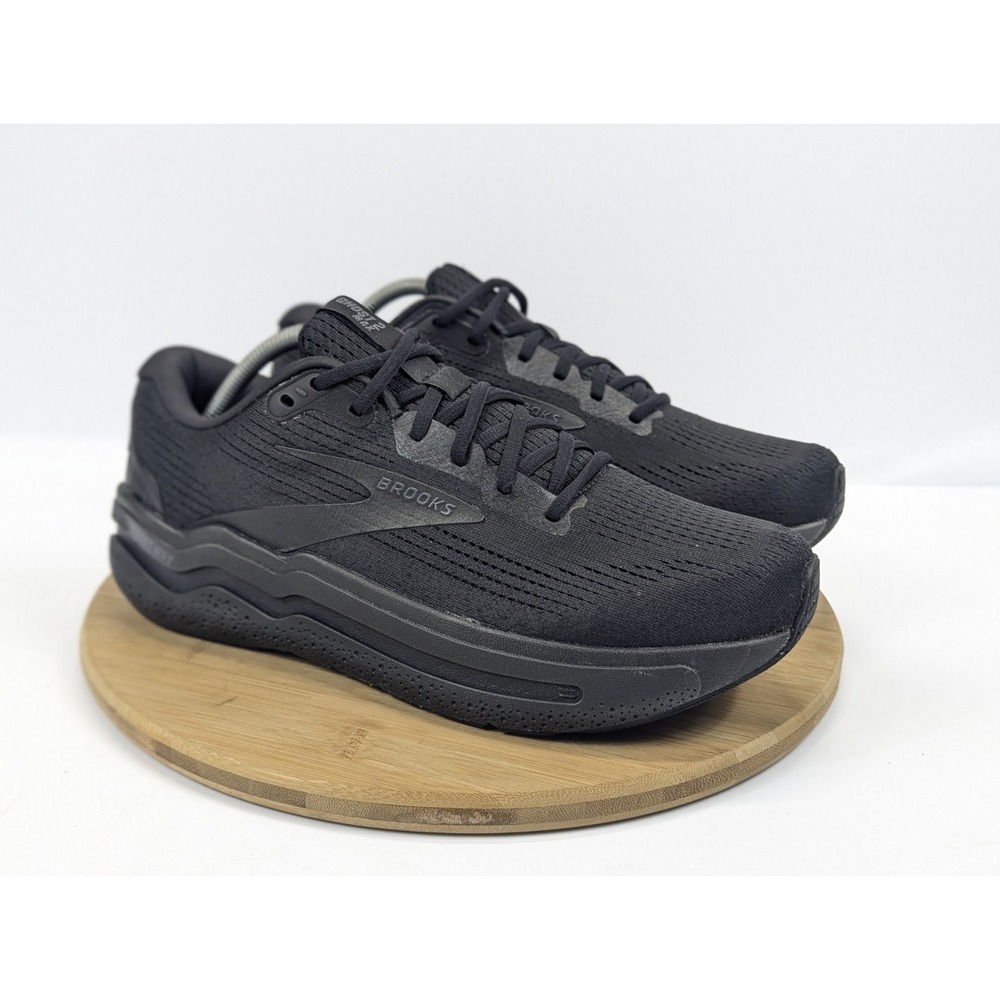 Brooks Ghost Max 2 Shoes Mens 10.5 Triple Black Sneakers Running Walk Gym Train